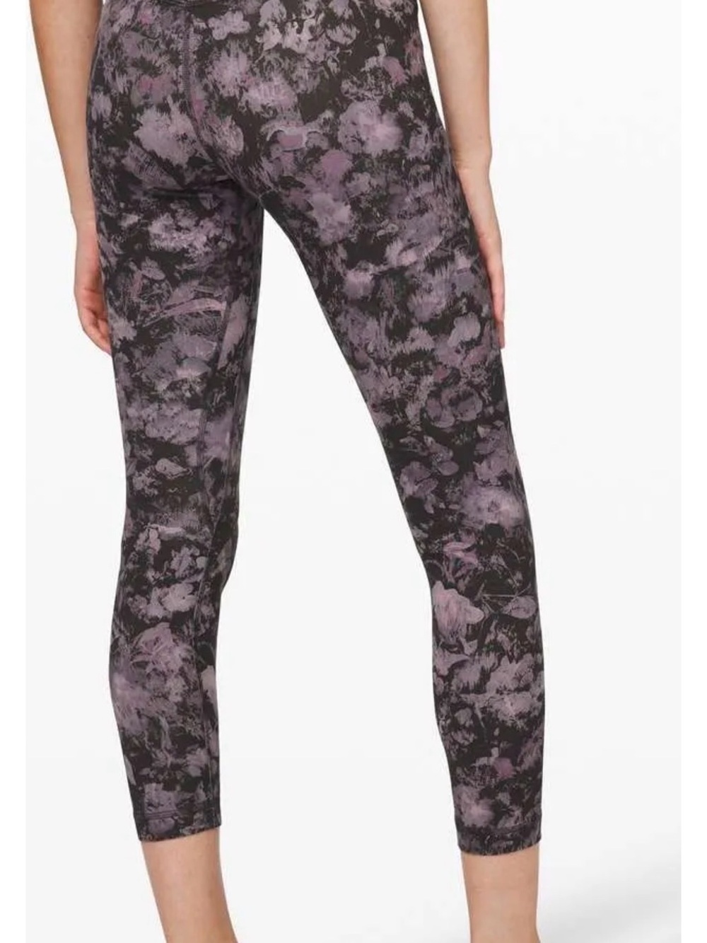 Lululemon Align Pant II 25" Floral Illusion Ice Grey Multi